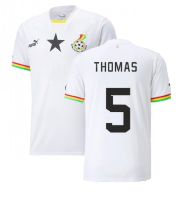 Lacne Muži Futbalové dres Ghana Thomas Partey #5 MS 2022 Krátky Rukáv - Domáci